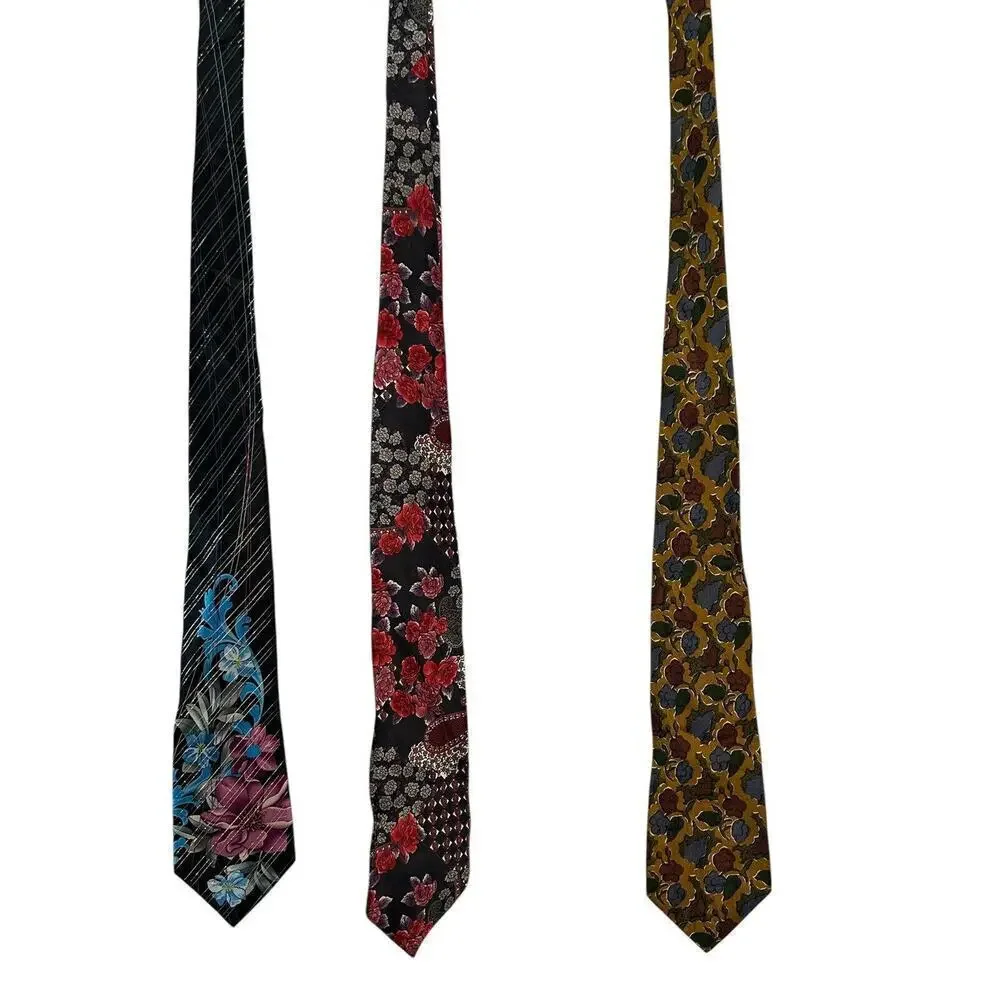 Geoffrey Bean Steven Land Liberty Silk Ties Men’s Neckties Floral NWOT Flowers